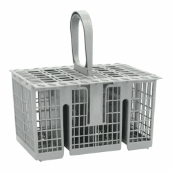 Universal Besteckkorb für Spülmaschine, 99673-8729, C00257140, C00386607, für Whirlpool Bauknecht, Indesit, Ariston, Hotpoint, 23,7x13,7x24,7 cm, Grau Angebot bei HelloDeals