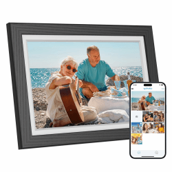 Dragon Touch Digitaler Bilderrahmen - 10.1'' WiFi Elektronischer Bilderrahmen mit 32 GB Speicher HD IPS Touchscreen, Auto-Rotate, Sofortiges Teilen von Fotos/Videos,Familie und Freunde-Schwarz Angebot bei HelloDeals