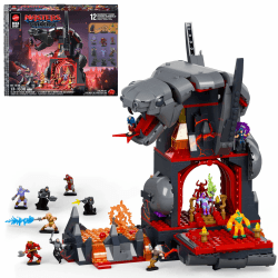 Mattel Brick Shop Masters of the Universe Bauset, Clash at Snake Mountain mit 636 Teilen und 12 Figuren für Erwachsene Sammler und Kinder ab 13 Jahren, JMB31 Angebot bei HelloDeals