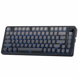 Redragon K673 GB 75% kabellose Gasket RGB-Gaming-Tastatur, 3-Modus 81 Tasten PBT kompakte mechanische Tastatur, dedizierter Knopfsteuerung und 5-lagiger Geräuschdämpfung, linearer Schalter Beton-Dschungel Angebot bei HelloDeals