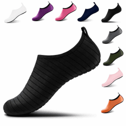 Steppli Wasserschuhe Badeschuhe Schwimmschuhe Aquaschuhe Strandschuhe Damen Herren 39 EU Streifen Schwarz Angebot bei HelloDeals