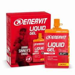 Enervit Liquid Gel Orange – Energiegel mit Maltodextrin, für Sport mit hoher Intensität, 30 g Kohlenhydrate, Wiederverschließbar, Orangengeschmack, Vegan, Fettfrei, Glutenfrei, 4 Packungen à 60 ml Angebot bei HelloDeals