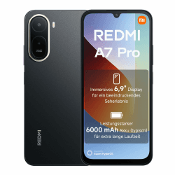XIAOMI REDMI A7 Pro Smartphone 4+128GB, 6000mAh Akku, 13MP Kamera, Schwarz | 6,9" HD+ Displa, Octa-Core Prozessor, 13MP Dual-Kamera, 2 Jahre Garantie+1 Jahr Zusatzgarantie Redmi A7 Pro 4+128G Schwarz Angebot bei HelloDeals