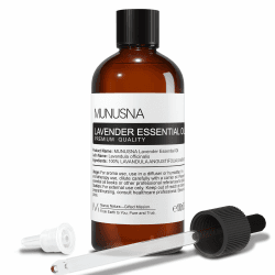 Lavendelöl 100ML, MUNUSNA Ätherisches Öl Lavendel Reines Natürlich, Ätherische Öle für Diffuser, Duftlampe, Bessere Erholung, Duftöl für Seife, Kerzen, Massage, Lavender Oil Angebot bei HelloDeals