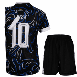 Leo. No 10 Kinder Sonderausgabe Trikot mit Kurz, Fußball Trikot Set Jugendgrößen Blau 164 Angebot bei HelloDeals