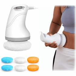 Cellulite Massagegerät Elektrisch, Anti Cellulite Massagegerät für Bauch, Gesäß, Beine, Cellulite-Massage mit 6 Waschbare Pads die Haut Heben, Straffen und Glätten Angebot bei HelloDeals