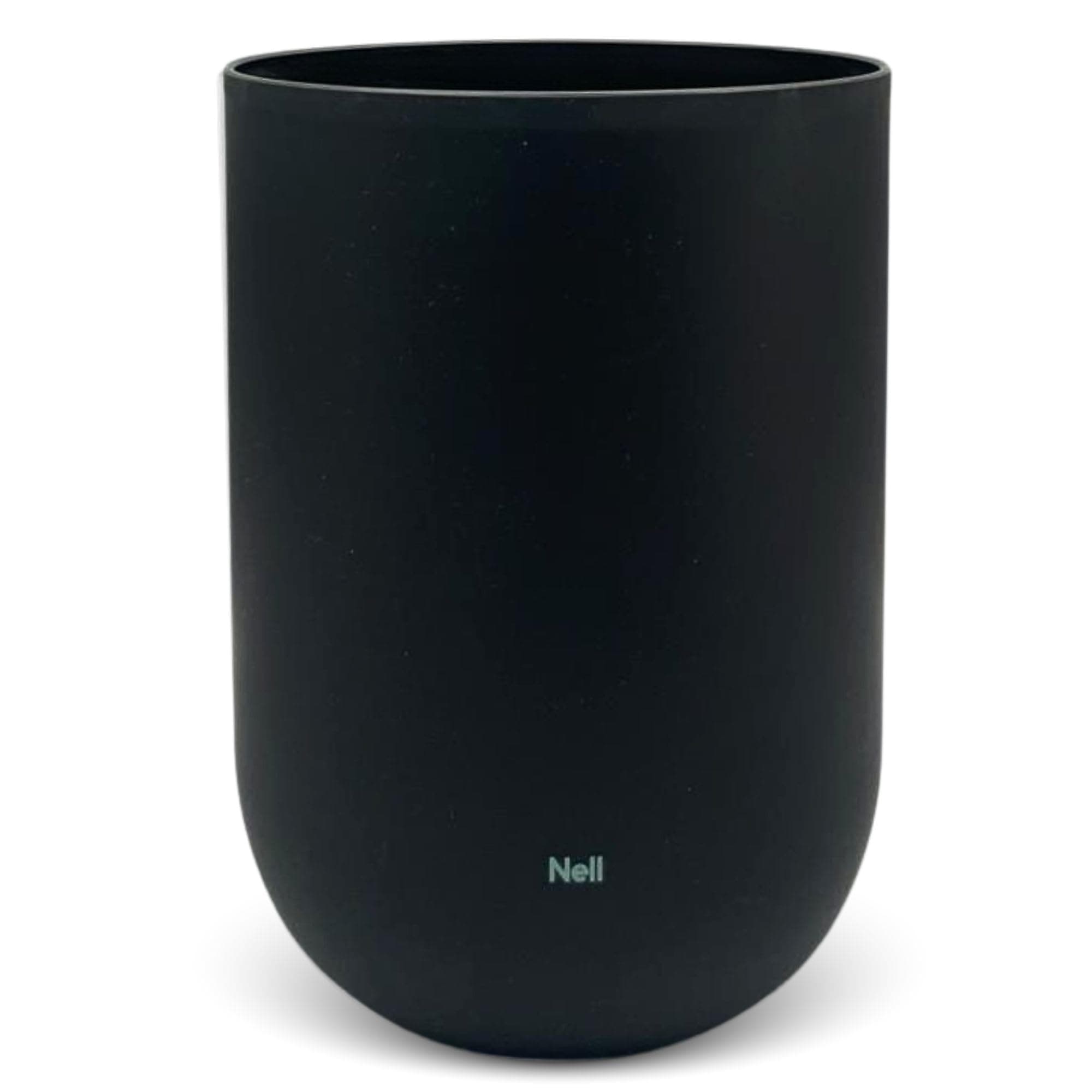 Nell Papierkorb 10L | Schwarz | Moderner Mülleimer ohne Deckel | Minimalistisches & elegantes Design | ideal fürs Büro, Badezimmer & Wohnzimmer Schwarz 1 Angebot bei HelloDeals