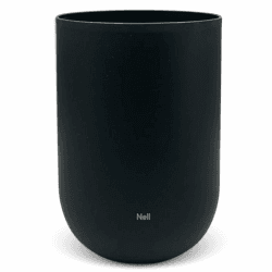 Nell Papierkorb 10L | Schwarz | Moderner Mülleimer ohne Deckel | Minimalistisches & elegantes Design | ideal fürs Büro, Badezimmer & Wohnzimmer Schwarz 1 Angebot bei HelloDeals