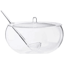 Guzzini , Kunststoff, Schaal m/deksel,Lepel transparant 13230000 Einfarbig Angebot bei HelloDeals