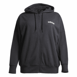 adidas Women's Essentials Linear French Terry Kapuzenjacke M Black / White Angebot bei HelloDeals