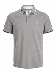 JACK & JONES Herren Male Plus Size Einfarbig Poloshirt Jjepaulos Polo Ss Noos Pls 4XL Ultimate Grey Angebot bei HelloDeals