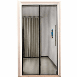 Fliegengitter balkontür 95x230cm, Insektenschutz Magnet Fliegenvorhang, Auto Schließen, magnetische Adsorption, Luft kann frei strömen, for Türen/Patio - Schwarz Angebot bei HelloDeals