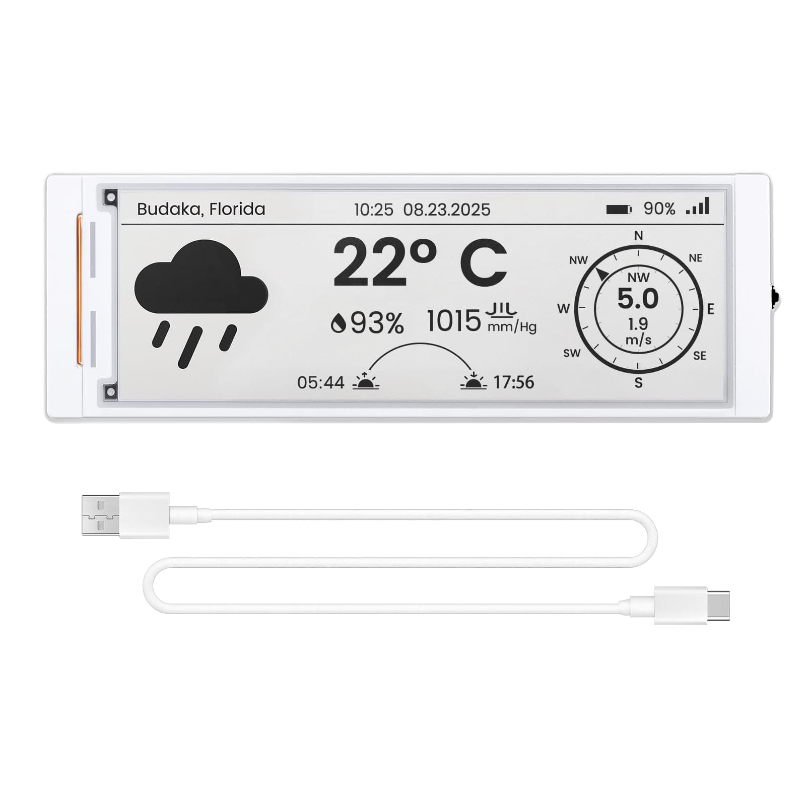 ELECROW ESP32 E-Ink Display 5.79 Inch, CrowPanel E-Paper HMI Display Compatible with Arduino IDE, E Ink Screen with 272x792 Resolution Black/White Color, Driven by SPI Interface ESP32 E-Ink Display 5.79 Zoll Angebot bei HelloDeals