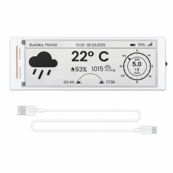 ELECROW ESP32 E-Ink Display 5.79 Inch, CrowPanel E-Paper HMI Display Compatible with Arduino IDE, E Ink Screen with 272x792 Resolution Black/White Color, Driven by SPI Interface ESP32 E-Ink Display 5.79 Zoll Angebot bei HelloDeals