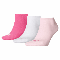 PUMA Unisex Unisex Sneaker Plain Sneaker Sock (3er Pack) 42 pink lady Angebot bei HelloDeals