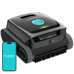 (2026 Neu) AIPER Scuba S3 Poolroboter Wand und Boden, Wasserlinien-Parkfunktion, Intelligente Sensor-Navigation, Leichter Poolsauger, Wasserlinienreinigung, Poolsauger für Einbau- und Aufstellpools Grau Angebot bei HelloDeals
