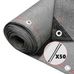 VOUNOT® Zaunblende 1×10m, Sichtschutz Zaun 230 g/m² HDPE Schattiernetz, Windschutz UV-resistent Reißfest, 95% Beschattungsgrad, mit Löcher und Kabelbinder, Grau Grau 1x10m 230g/m² Angebot bei HelloDeals