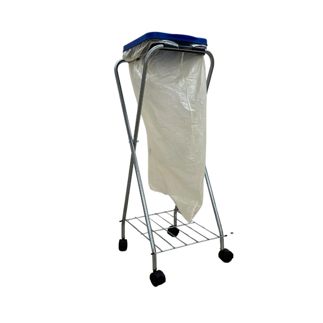 SCHULTE Regalwelt Müllsackständer mit Rollen, Wertstoffsammler mit Klemmring und Ablage, ca. 38x98x35 cm (LxHxB) Angebot bei HelloDeals