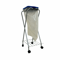 SCHULTE Regalwelt Müllsackständer mit Rollen, Wertstoffsammler mit Klemmring und Ablage, ca. 38x98x35 cm (LxHxB) Angebot bei HelloDeals