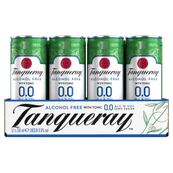Tanqueray 0.0% & Tonic, Alkoholfreies Mixgetränk, 12 Dosen, 250 ml | Tanqueray 0.0% & Tonic, Alkoholfreies Mixgetränk, 12 Dosen, 250 ml, Zuckerfrei, Kalorienfrei Angebot bei HelloDeals