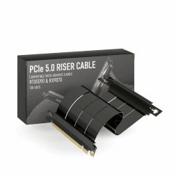LINKUP - AVA5 PCIE 5.0 Riser-Kabel | RTX5090 RX9070 GPU Bereit | x16 128GB/s Geschwindigkeit | PCIe 4.0 & WRX80/WRX90E Kompatibel | Rechter Winkel, Schwarz 30cm (Gesamtlänge 34cm) 30cm (AVA5) Rechtwinklig (v2) Angebot bei HelloDeals