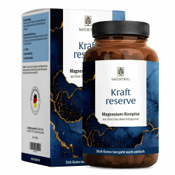 NATURTREU® Magnesium Komplex hochdosiert - Komplex mit: Magnesiumcitrat, Bisglycinat, Magnesium Malat und Magnesiumoxid - Vegan - 180 Kapseln Angebot bei HelloDeals