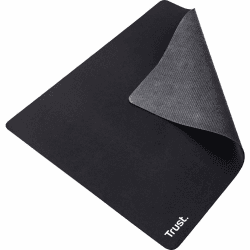 Trust Mauspad M 25 cm x 21 cm, Optimierte Oberflächenstruktur, Schwarz | Rutschfeste Gummiunterseite, Mousepad für alle Mäuse, Empfindlichkeiten und Sensoren Angebot bei HelloDeals