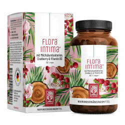 Kulturen Komplex für Frauen Intimflora * mit 100 Mrd. KbE/g - mit Milchsäurebakterien, Cranberry & B - 7 Lactobacillus Stämme Floraintima von NATURTREU® 60 Kapseln Angebot bei HelloDeals