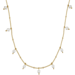 BONNYBIRD® Wasserfeste Edelstahl Halskette Damen in Silber, Gold & Roségold, 100% Wasserfest, Hautverträglich & Langlebig BonnyOcean Gold Angebot bei HelloDeals