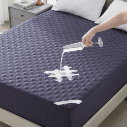 BEDLORE Matratzenschoner 180 x 200 cm, wasserdichte Matratzenauflage, geräuschloser Matratzenbezug mit tiefer Tasche – weich, atmungsaktiv und komfortabel (Blau) Blau 180x200x40cm Angebot bei HelloDeals