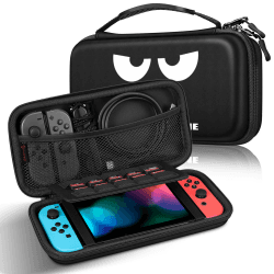 FINTIE Tasche für Nintendo Switch 2017/Switch OLED Modell 2021 - Tragetasche Aufbewahrungstasche Hülle Case mit 10 Spielkartenhaltern und Haltegurt für Nintendo Switch Konsole und Zubehör *Don't Touch Angebot bei HelloDeals