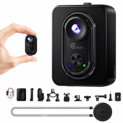 4K Mini Action Cam - 20MP Mini-Körperkamera, Magnetische Bodycam Action-Kamera im Daumengroßen Format, 6-Achsen-Stabilisierung, Weitwinkel POV-Kamera, Vlog Kamera für Motorrad/Reisen/Haustiere Angebot bei HelloDeals