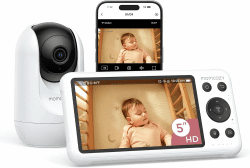 Momcozy BM04 babyphone mit Kamera, 5 Zoll Smart WLAN Baby Monitor | 1080P 4 x zoom Wandhalterung Bewegungs- und Schreierkennung Sicherheitszone klare Nachtsicht Foto- und Videoaufnahme Angebot bei HelloDeals