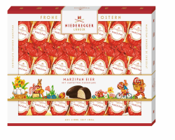 Niederegger | Marzipan Eier | 1x 262g | Marzipan Eier, umhüllt von Zartbitter-Schokolade | Ostereier | Ostergeschenk Angebot bei HelloDeals