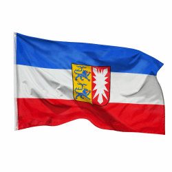 PHENO FLAGS Schleswig-Holstein Flagge 90x150cm - wetterbeständige Fahne mit Messingösen, 100% Polyester, robuste Doppelnaht & in lebendigen Farben - ideal für Flaggen-Liebhaber Angebot bei HelloDeals