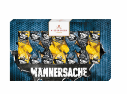 Niederegger | Osterpräsent | Männersache | 1x 175g | Sorten Whiskey Cola Praline, Nuss-Nougat, Salted Cashew Crunch Marzipan | Umhüllt von Vollmilch-Schokolade | Ostereier | Ostergeschenk Angebot bei HelloDeals