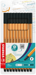 STABILO - Fineliner - point 88-10er Etui - schwarz schwarz 10 stück (1er Pack) Angebot bei HelloDeals