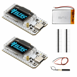 LoRa ESP32 V3 Entwicklungsplatine mit 3000mAh Akku,Meshtastic LoRa ESP32 Modul mit 868MHz Antenna und OLED Display,WiFi + BLE Dual-Core IOT Board Kompatibel mit Arduino LoRawan (2 Stück) Angebot bei HelloDeals
