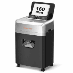 Bonsaii Aktenvernichter mit 160 Blatt Auto-Feed, P-4 Kreuzschnitt Schredder | leiser Betrieb mit 60 Min. Dauerbetrieb und 23L Abwurfbox für den Bürogebrauch, C290-A Angebot bei HelloDeals