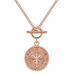 BONNYBIRD® Wasserfeste Edelstahl Kompass Kette Damen in Silber, Gold & Roségold, Premium Halskette Damen mit Kompass Anhänger, 100% Wasserfest & Hautverträglich BonnyCompass BonnyCompass Roségold Angebot bei HelloDeals