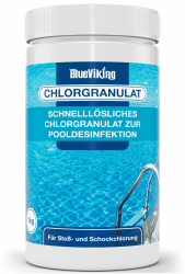 Chlorgranulat für Pool 1 kg – Schockchlorung & Erstanwendung, schnelllöslich, 55% Aktivchlor, pH-neutral, kalkfrei Granulat 1kg Angebot bei HelloDeals