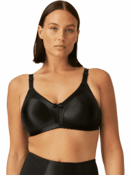 Naturana® Minimizer BH ohne Bügel [Cup B-G] I Maximaler Halt Dank durchdachter Schnittführung & Breiten Trägern I BH Minimizer für eine optisch kleinere Cupgröße 85C Schwarz Angebot bei HelloDeals