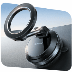 Lamicall Handyhalterung Auto Vakuum für MagSafe Autohalterung - [TOP Saugnapf] Handy Halterung Auto Magnet für Armaturenbrett & Windschutzscheibe, 360° Magnetische KFZ Halter für iPhone 17 16 Schwarz Angebot bei HelloDeals