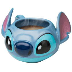 Stitch Tassenform - Offiziell lizenziertes Disney-Merchandise, handbemalte Lilo & Stitch Keramiktasse, 450 ml (15 oz), Schwarz Angebot bei HelloDeals