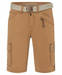 Timezone Herren Cargo Bermuda Shorts Regular RYKERTZ Short Mid Waist Regular Fit | Baumwolle | Einfache Pflege durch Maschinenwaschbarkeit | Unifarbenes Design für vielseitige Kombinationsmöglichkeiten 33W Tobacco Brown Angebot bei HelloDeals