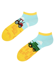 Dedoles Socken Unisex Damen Herren & Kinder Baumwolle viele lustige Designs 39-42 Traktor Knöchelsocken Angebot bei HelloDeals