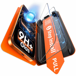TAURI 2 Stück für iPhone 17 Pro Panzerglas 6,3" mit Staubfreier 1-Schritt-Installation, 9H Glas Displayschutz, Full Screen-Stoßfeste Folie, Blasenfreie Schutzfolie, Kompatibel mit Hülle iPhone 17 Pro Durchsichtig Angebot bei HelloDeals