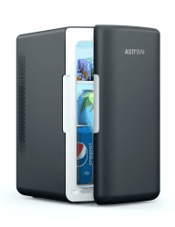 AstroAI Mini Kühlschrank 6L mit Kühl- und Heizfunktion, tragbar Mini Fridge | Minikühlschrank , 220V AC/12V DC, Kühlschrank klein für Autos, Schlafzimmer, Skincare und Büros, Kleiner Kühlschrank, Schwarz Angebot bei HelloDeals