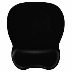 EooCoo Mauspad Gaming, Mousepad mit Handauflage, Mouse Pad, Schwarz | Lycra-Gewebe, Ergonomisches Mauspad, für Alle Maus, Schreibtischunterlage Zubehör, Office, Büro, Gamer, Rutschfest, Waschbar mit Memory-Schaum Schwarz Angebot bei HelloDeals