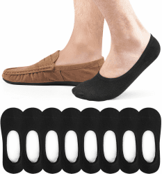 Sneaker Socken Herren 43-46 39-42 Füßlinge, Baumwolle Füsslinge | 8 Paar Sneakersocken Herrensocken, Atmungsaktiv No Show Loafer Socken Unsichtbar im Schuh für Sommer Loafers Mokassins 43-46 8Paar Schwarz Angebot bei HelloDeals